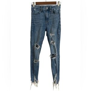 American Eagle Outfitters Super Hi-Rise Jegging Crop Jeans Size 2 Regular